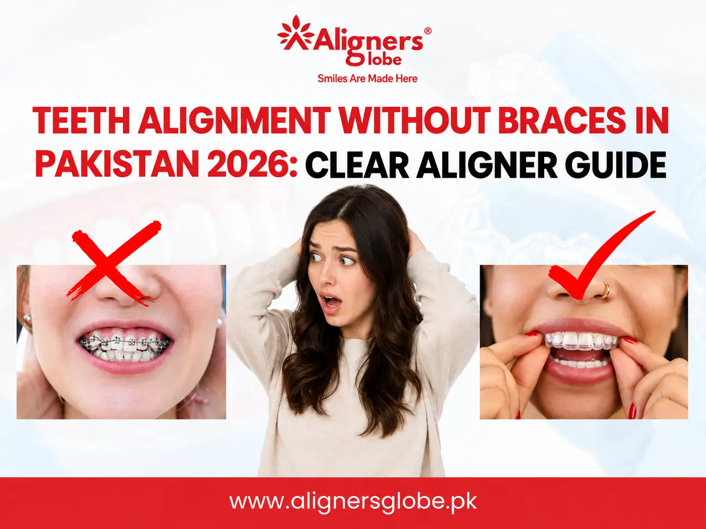 Teeth Alignment without braces in Pakistan